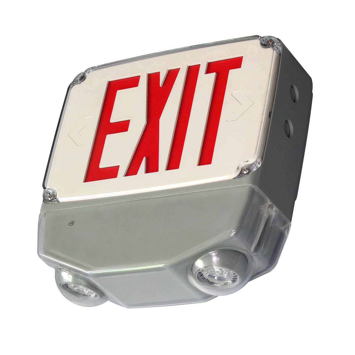 LED EXIT & EMERGENCY POLYCARBONATE COMBO CWLEZXTEU