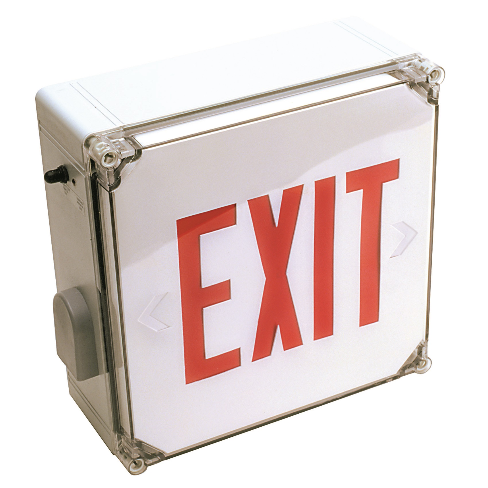 WET LOCATION POLYCARBONATE EXIT SIGN WLXTE