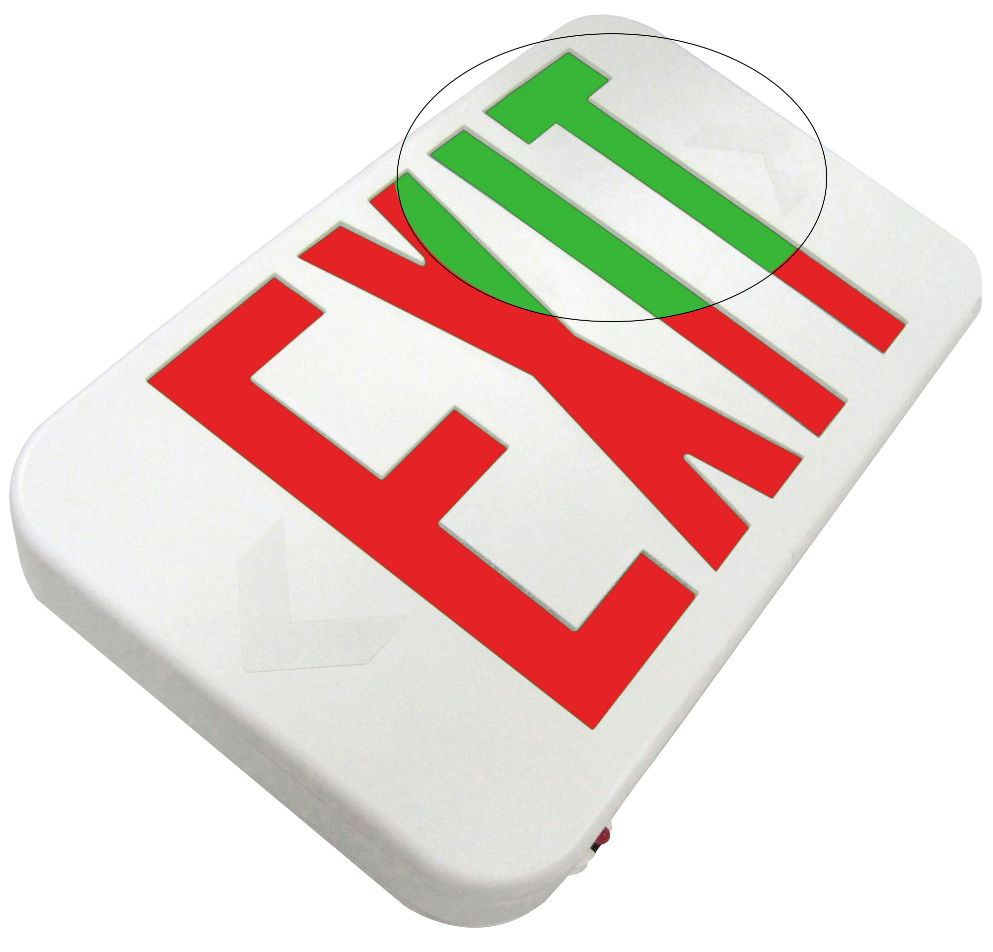 COMPACT THERMOPLASTIC EXIT SIGN EZRXTEU
